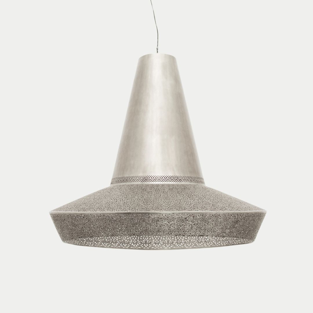 Jawhara : Hand-Etched Brass Pendant Light