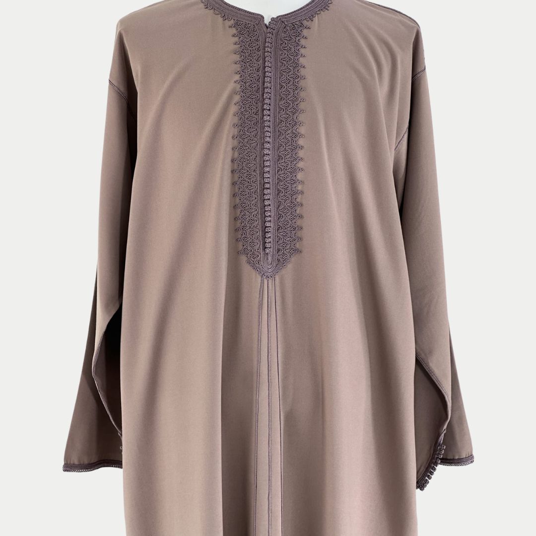 Handmade Mocha Taupe Gandoura
