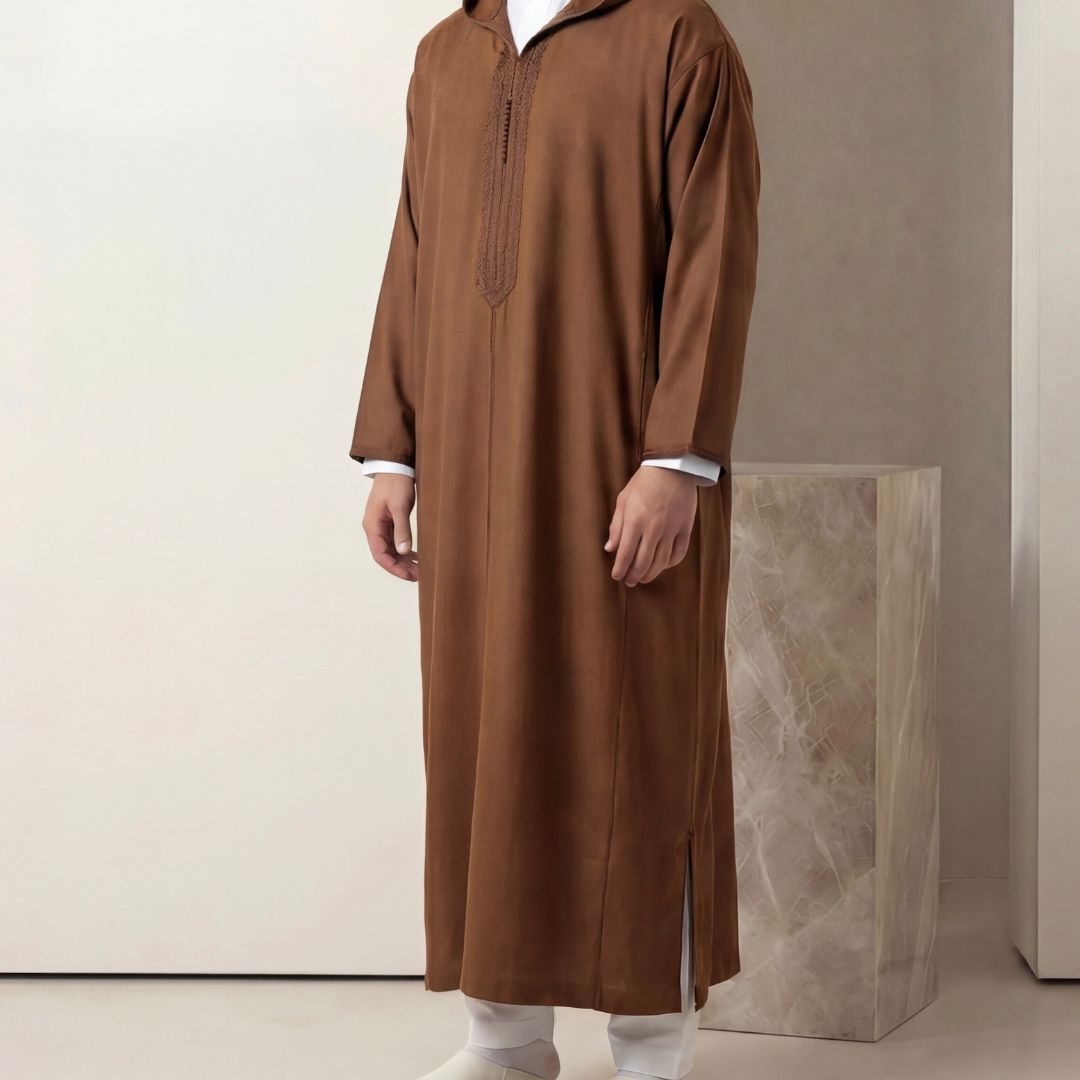 Handmade brown Djellaba