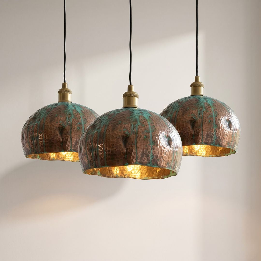 Solstice Hammered Copper Dome – Verdigris Edition