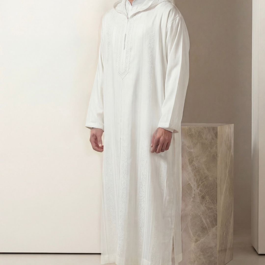 Handmade White Djellaba