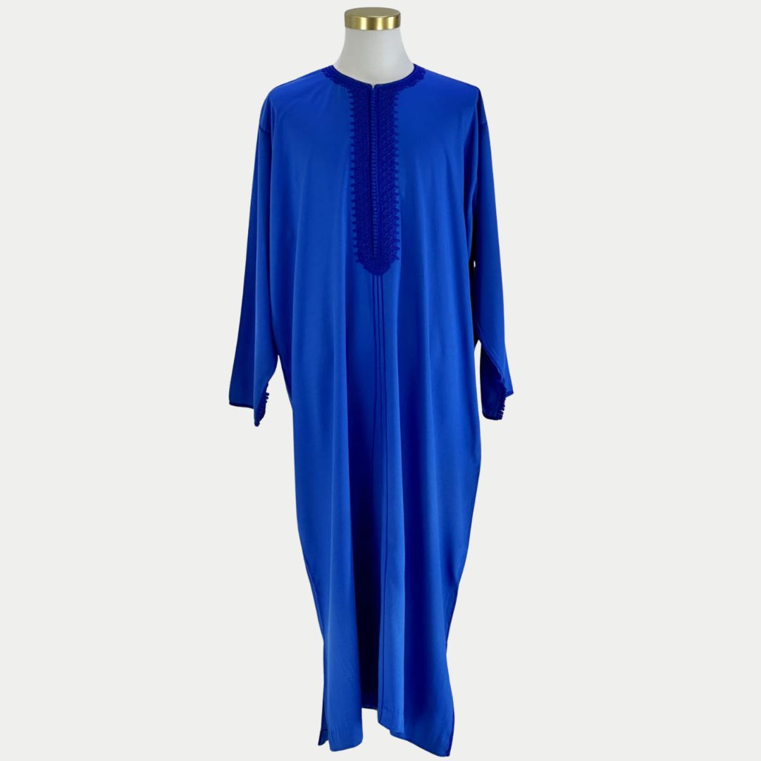 Handmade Royal Blue Gandoura