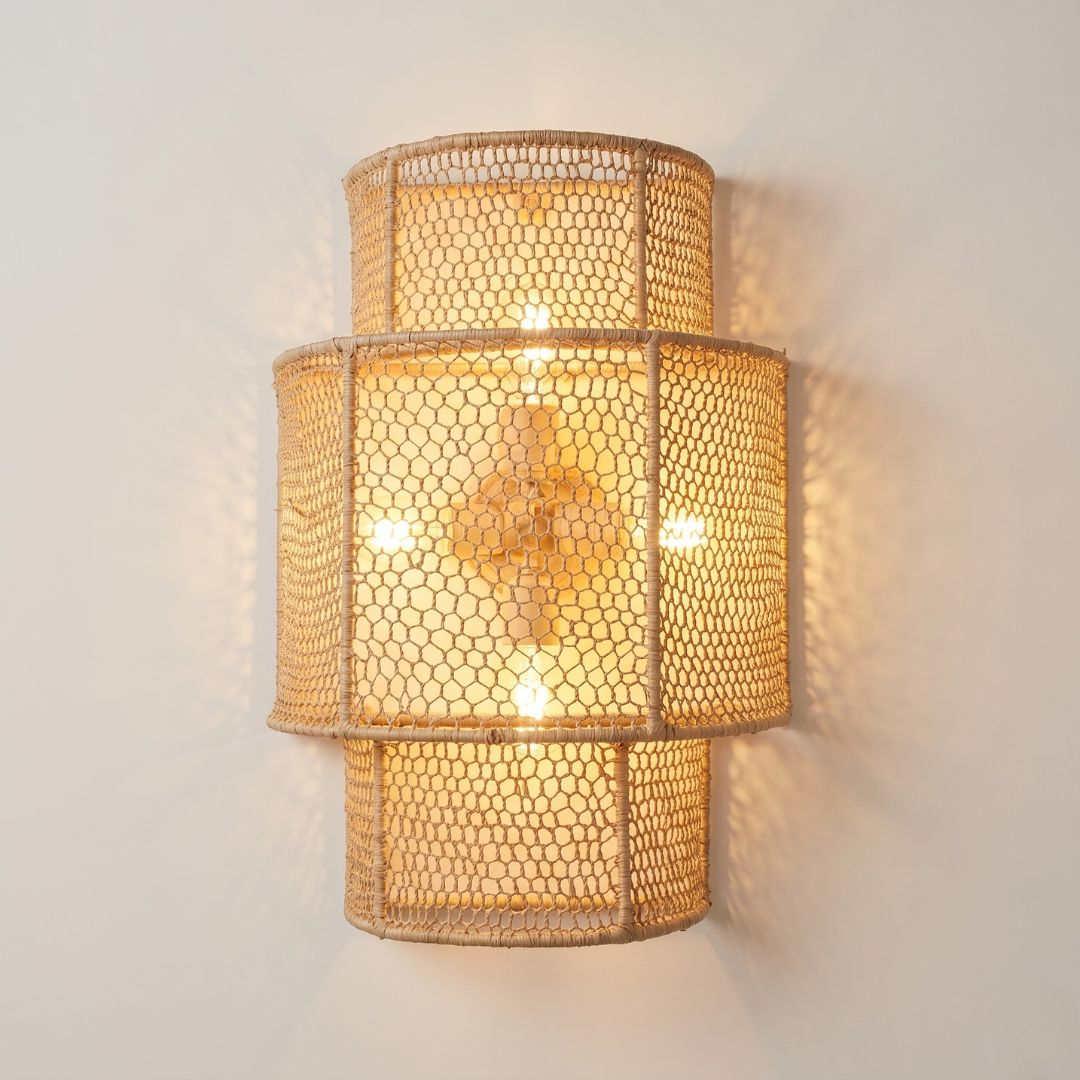 Dades Woven Netting Wall Sconce