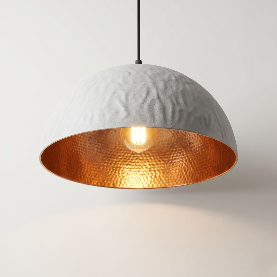 Artisanal Dual-Texture Pendant