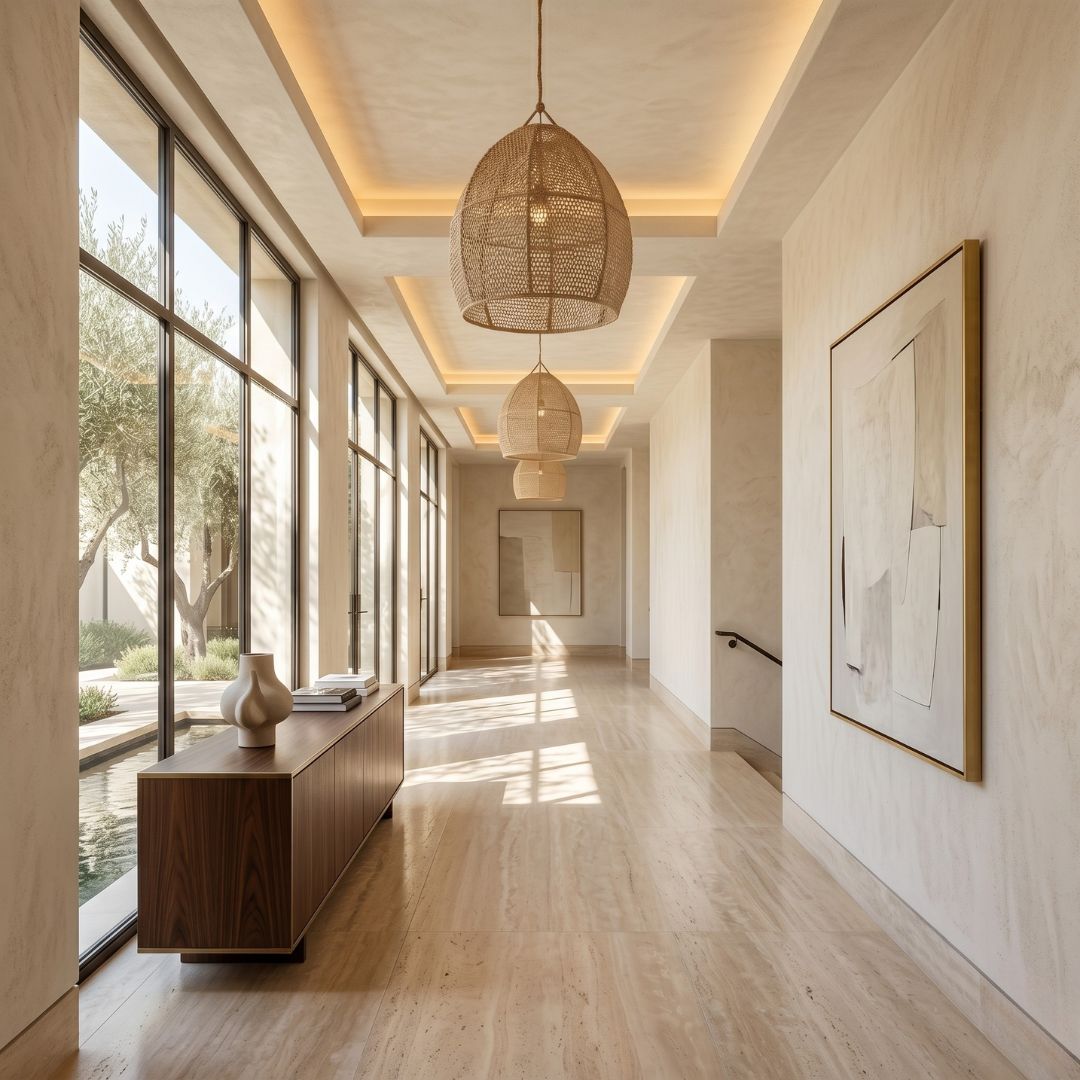 Artisanal Woven Raffia Dome Pendant Light