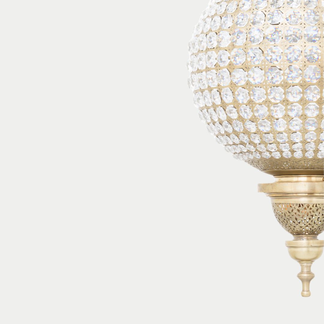 Ella : Hand-Pierced Silver Medallion Ovoid Pendant Light