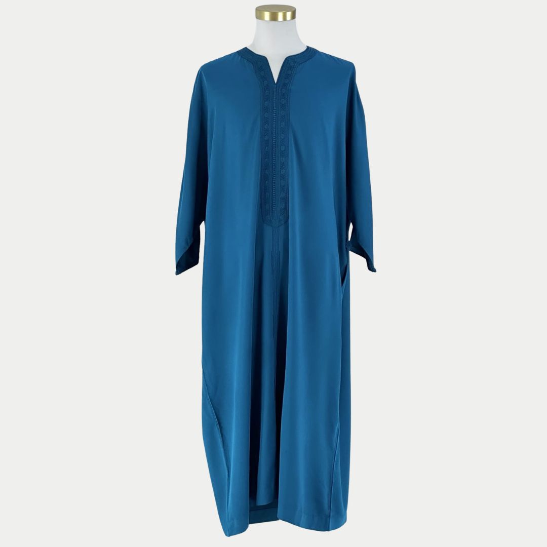 Handmade Marine Blue Gandoura