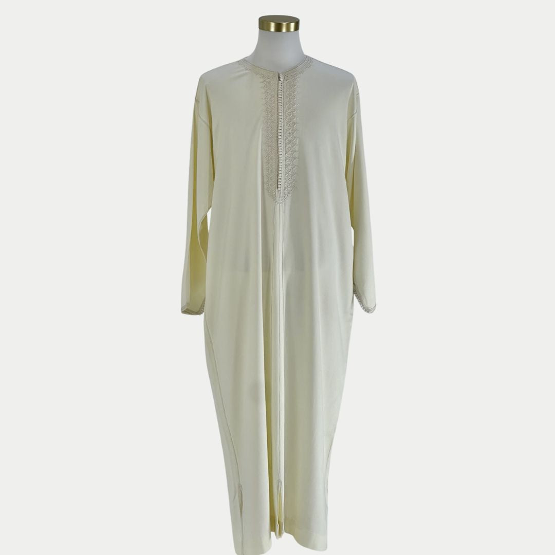 Handmade white Gandoura
