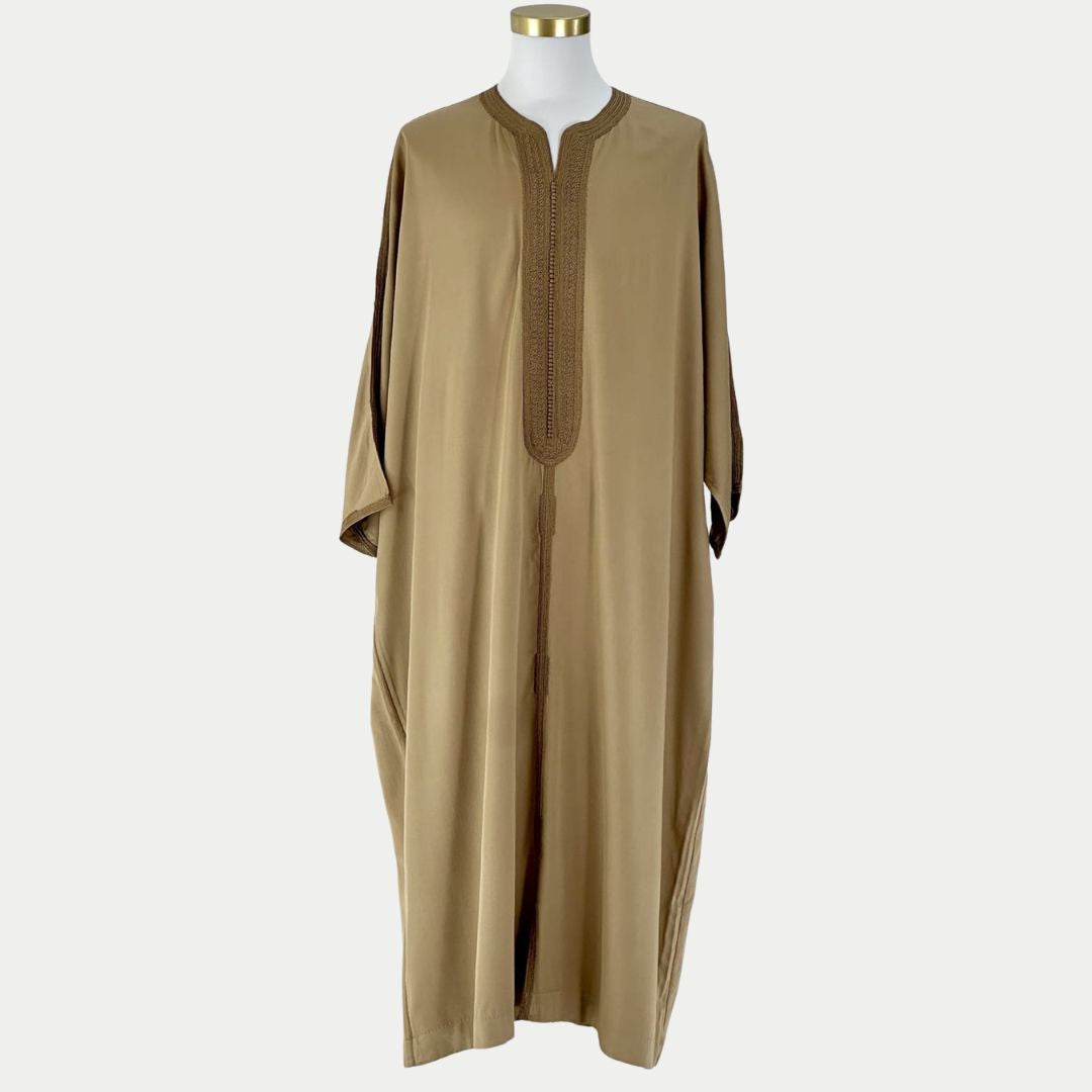 Handmade Khaki Gandoura