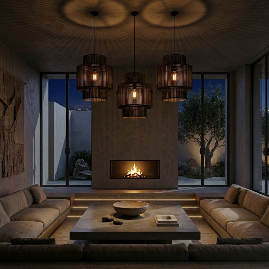Malik Rattan Table Lamp