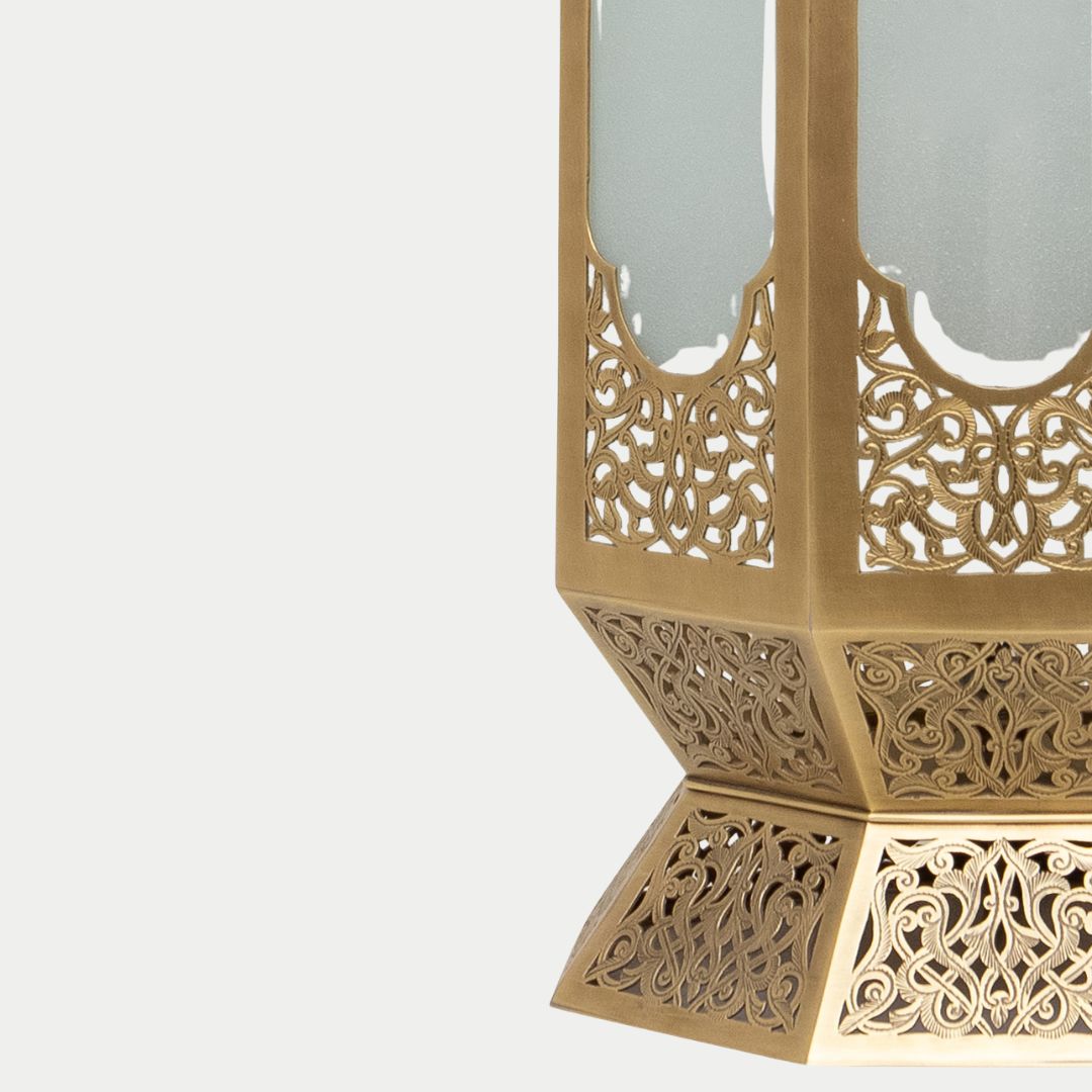 Handcrafted Moroccan Brass Floor Lantern