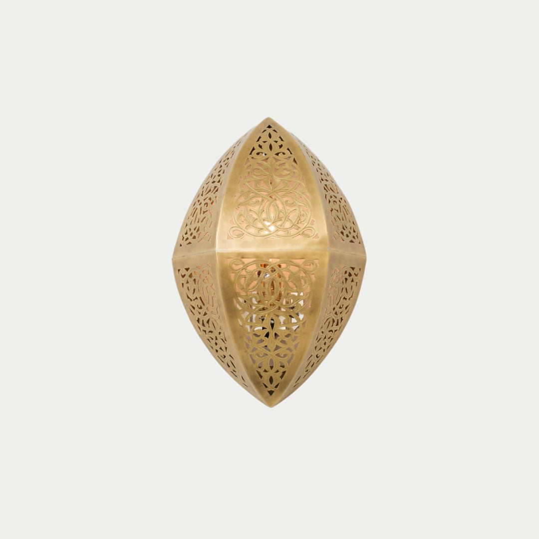 Marquise Moroccan Brass Sconce