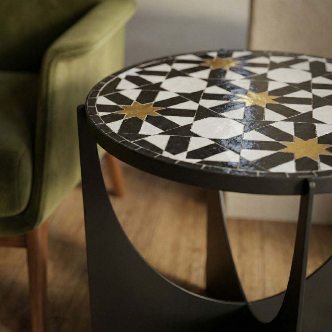 Riad - Handmade Zellige Mosaic Tile Table
