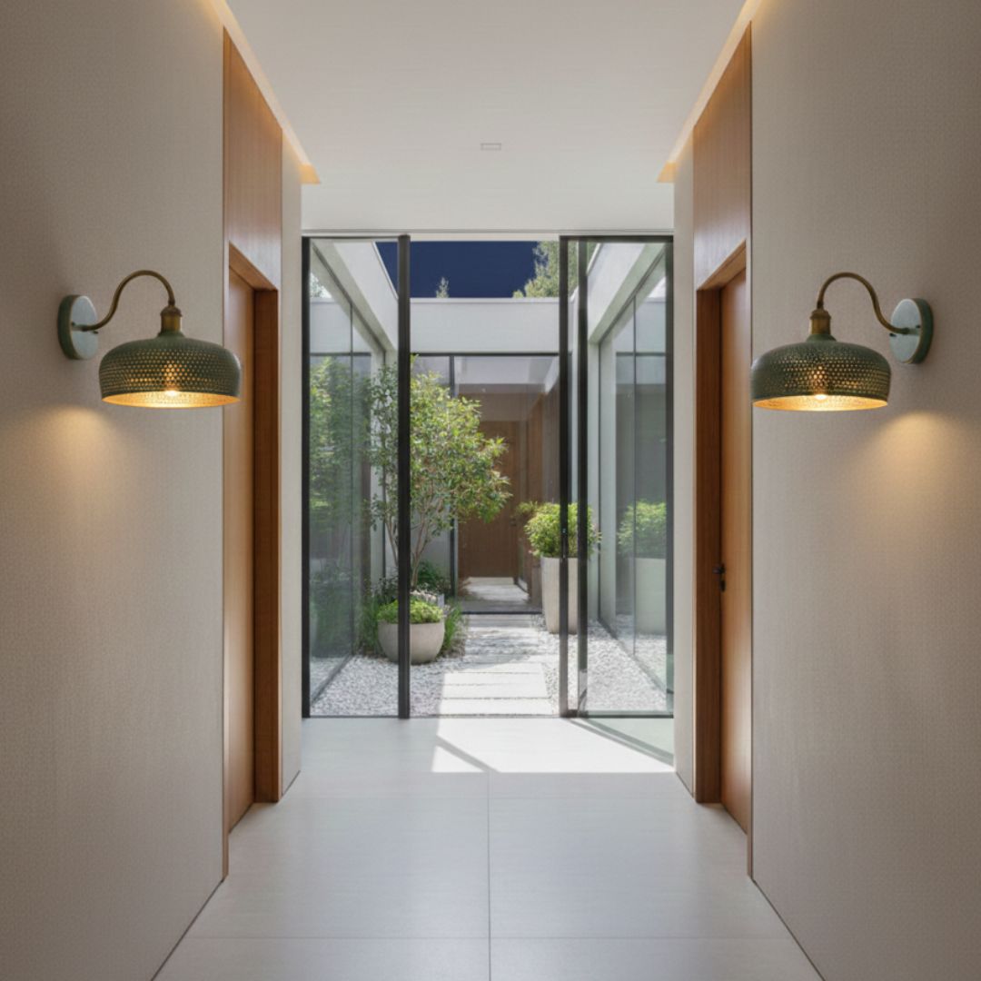 Clarissa : Perforated Copper Wall Sconce