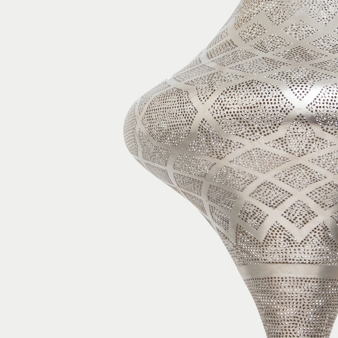 Sofia : Hand-Pierced Silver Teardrop Pendant