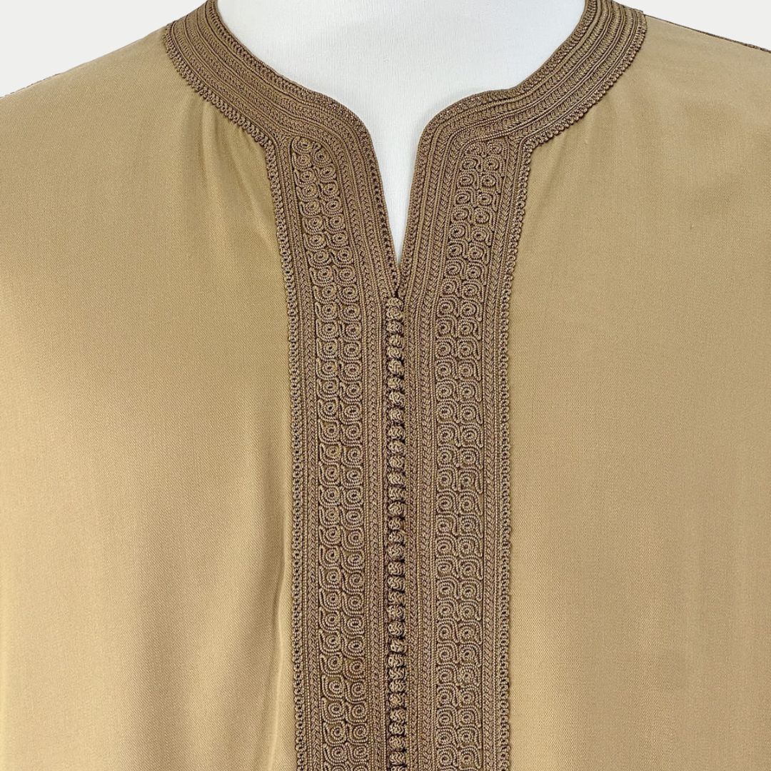 Handmade Khaki Gandoura