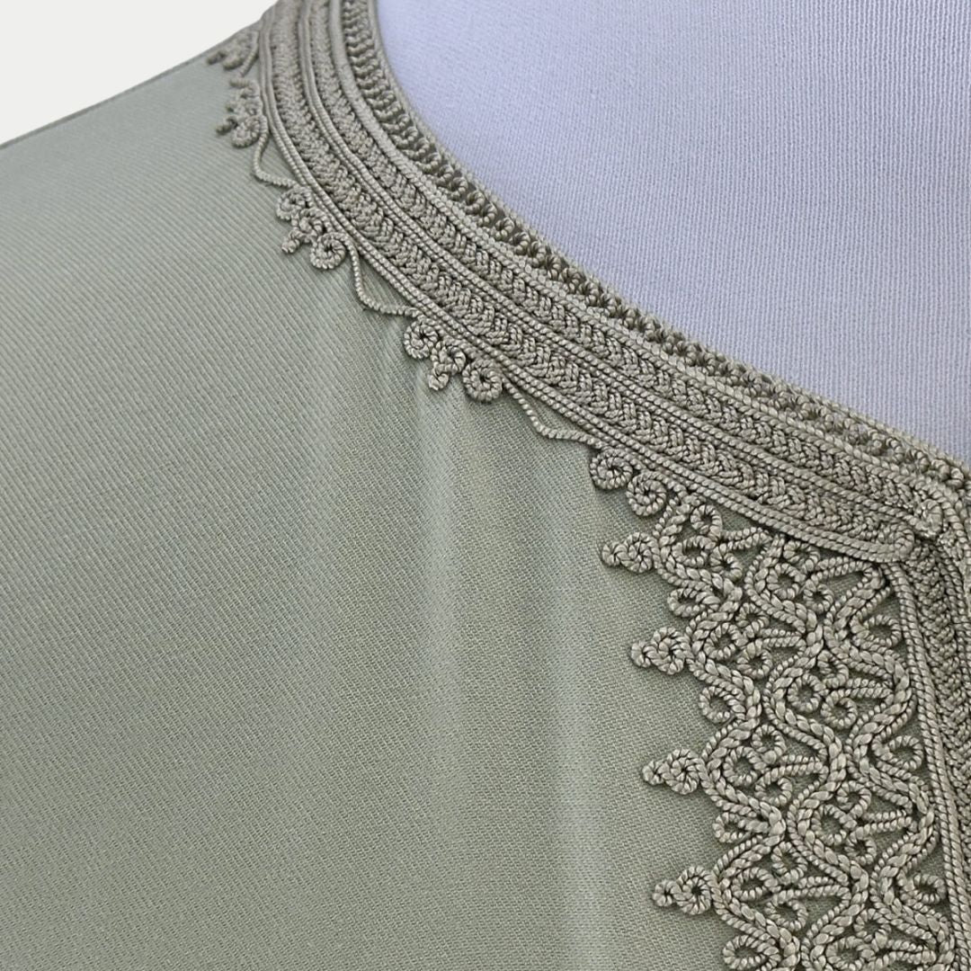 Handmade Olive Green Gandoura