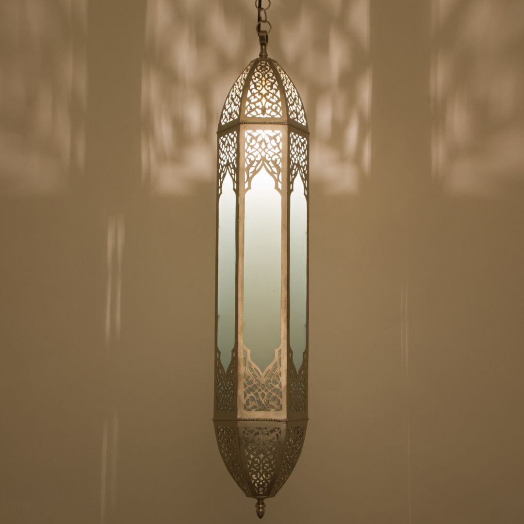 Astra : Hexagonal Silver Filigree Pendant