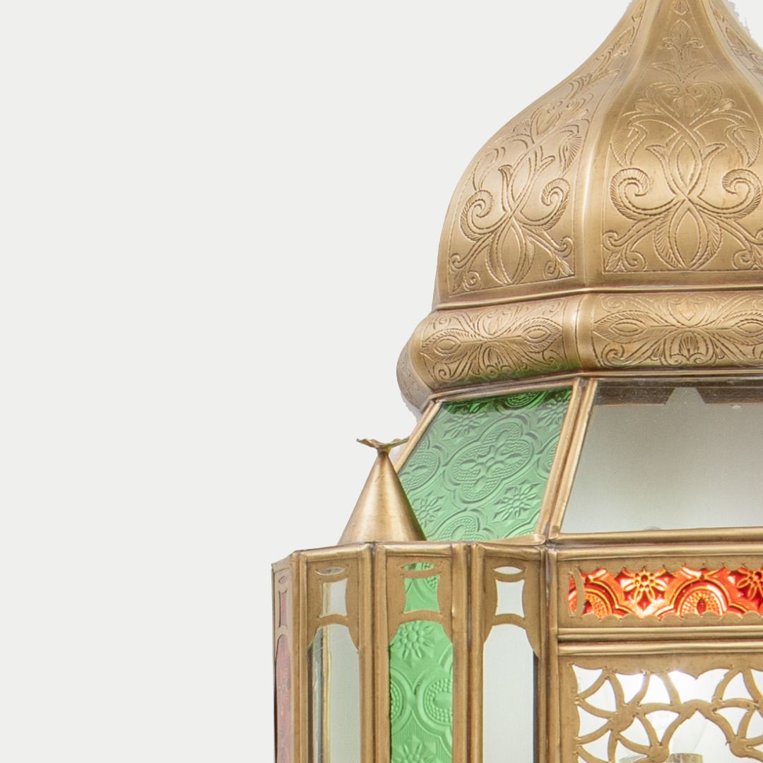 Handcrafted Moroccan Brass Sconce