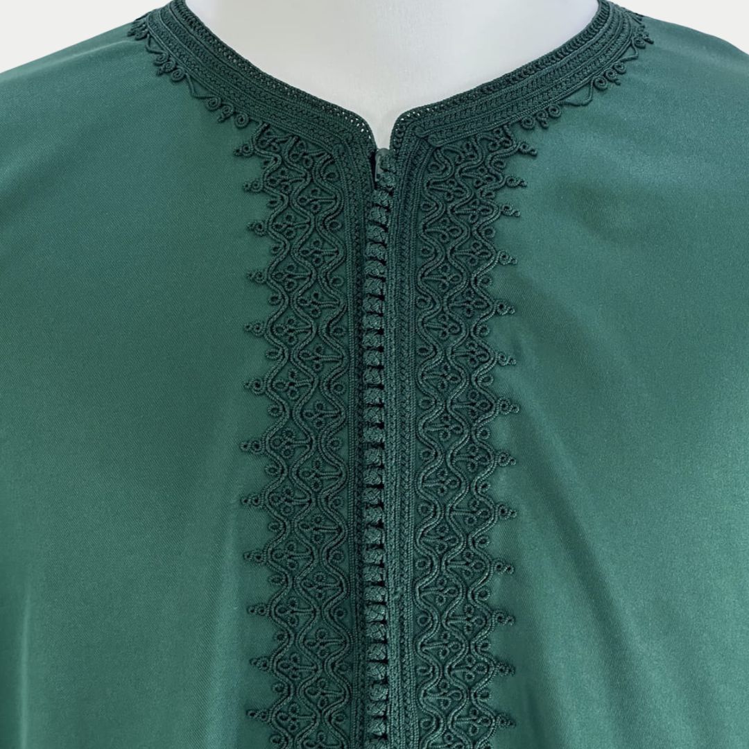 Handmade Forest Green Gandoura