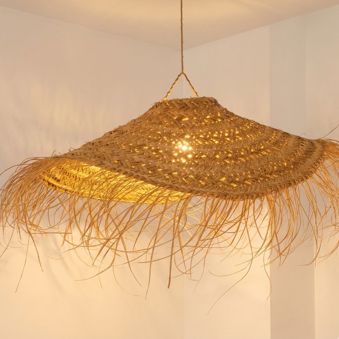 The Horizon Raffia Fringe Pendant