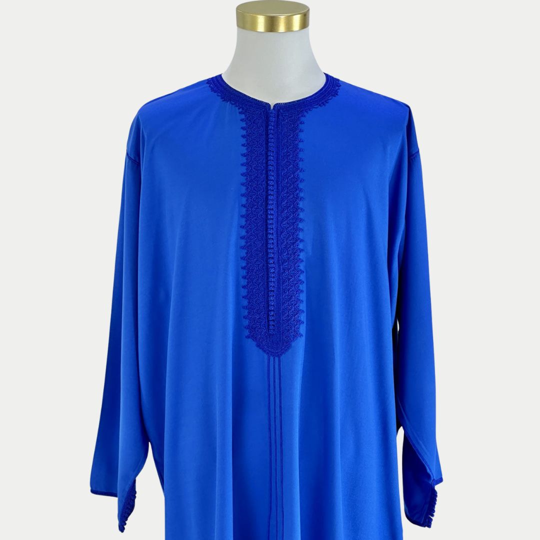 Handmade Royal Blue Gandoura