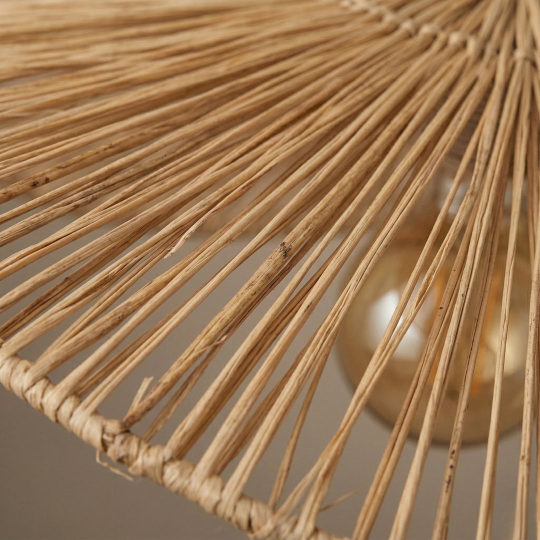 Maya Organic Woven Rattan Pendant Light