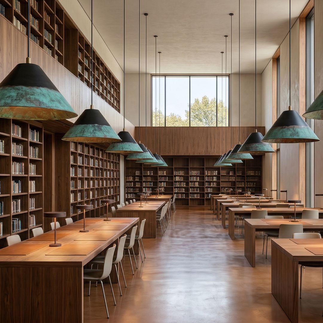 Artisan Hammered Copper Pendant – Verdigris Patina Edition