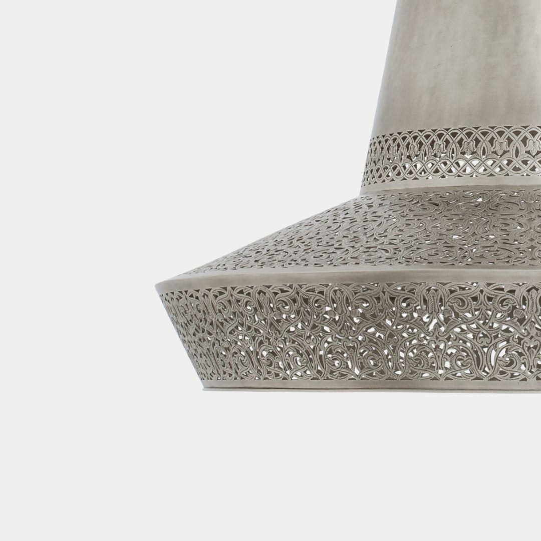 Jawhara : Hand-Etched Brass Pendant Light