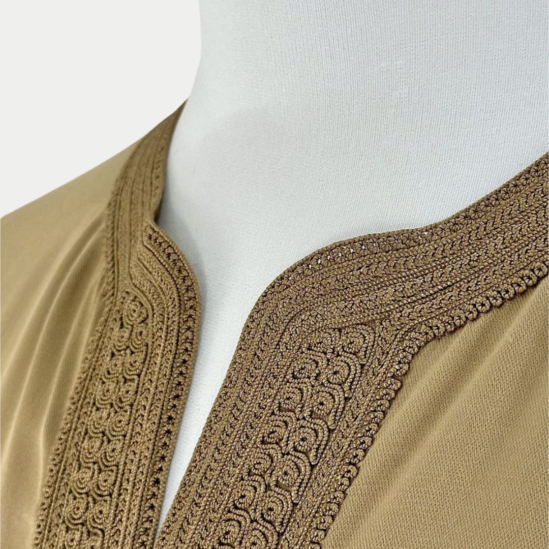 Handmade Khaki Gandoura