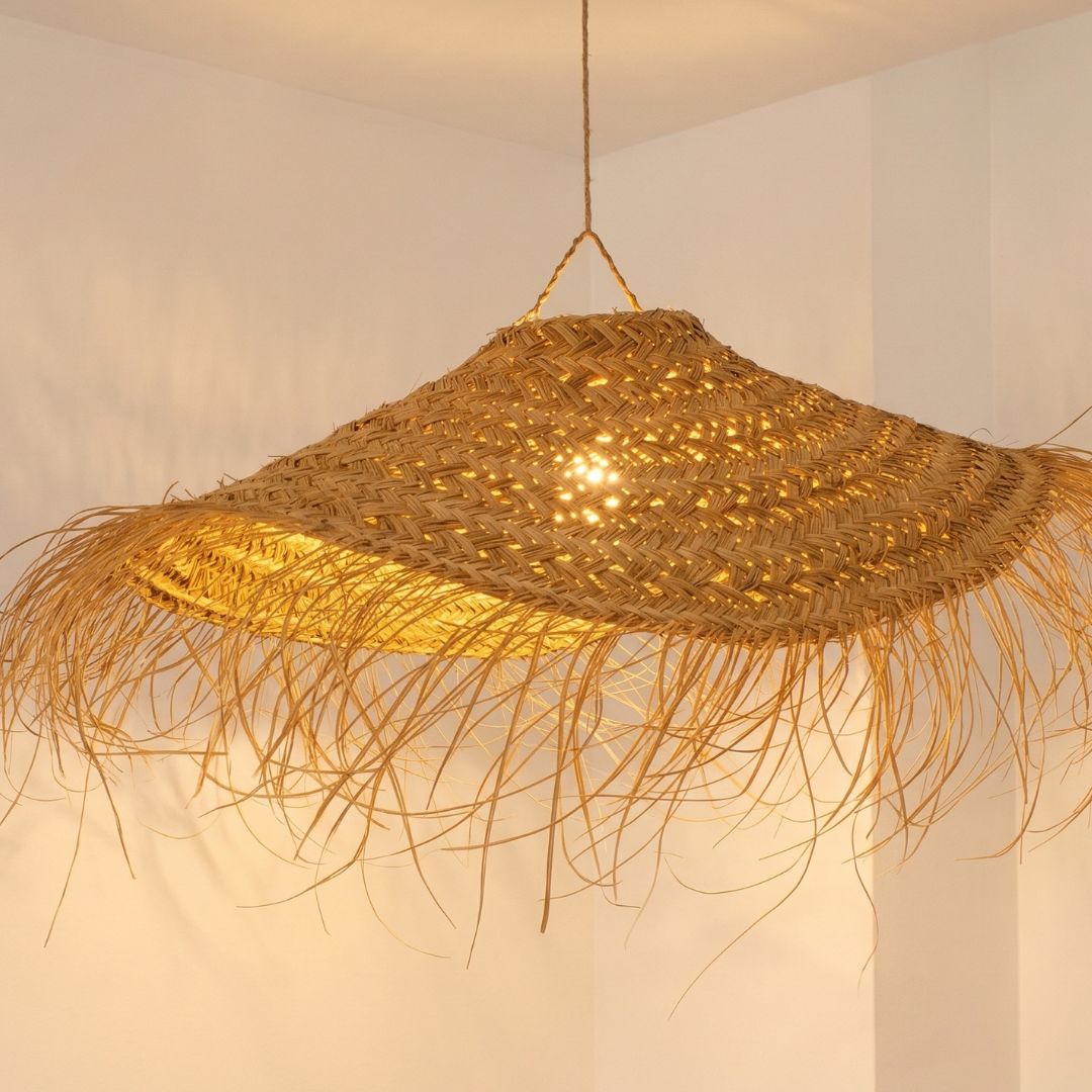 The Horizon Raffia Fringe Pendant