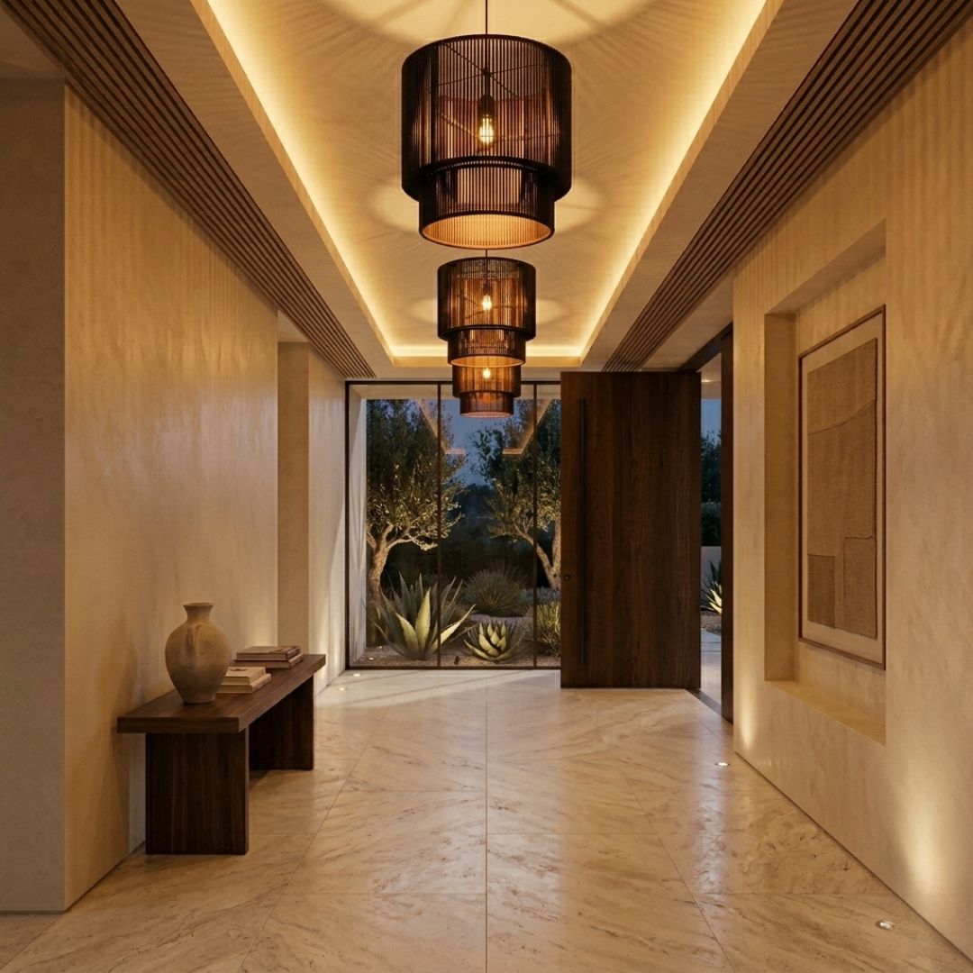 Malik Rattan Table Lamp
