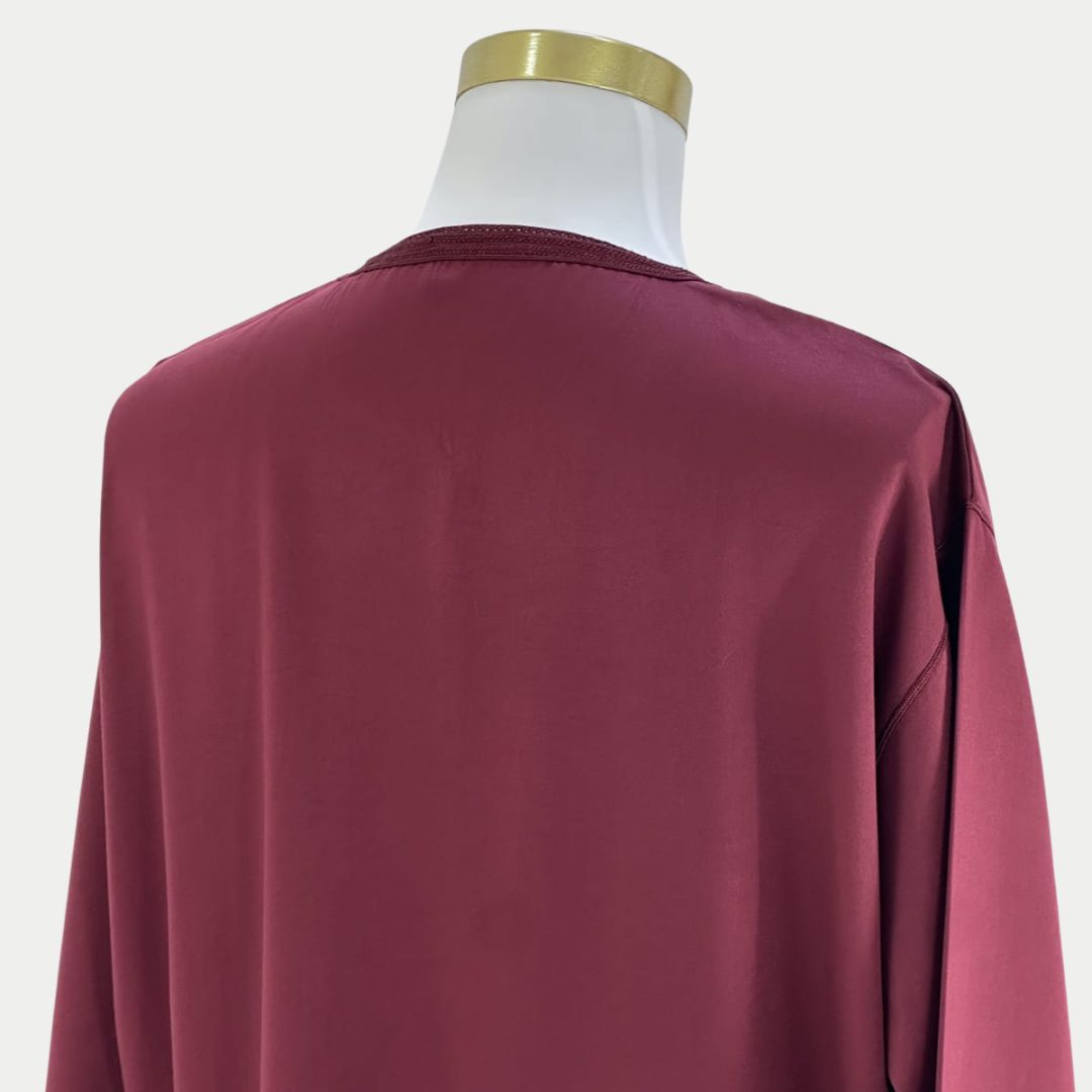Handmade Burgundy Gandoura