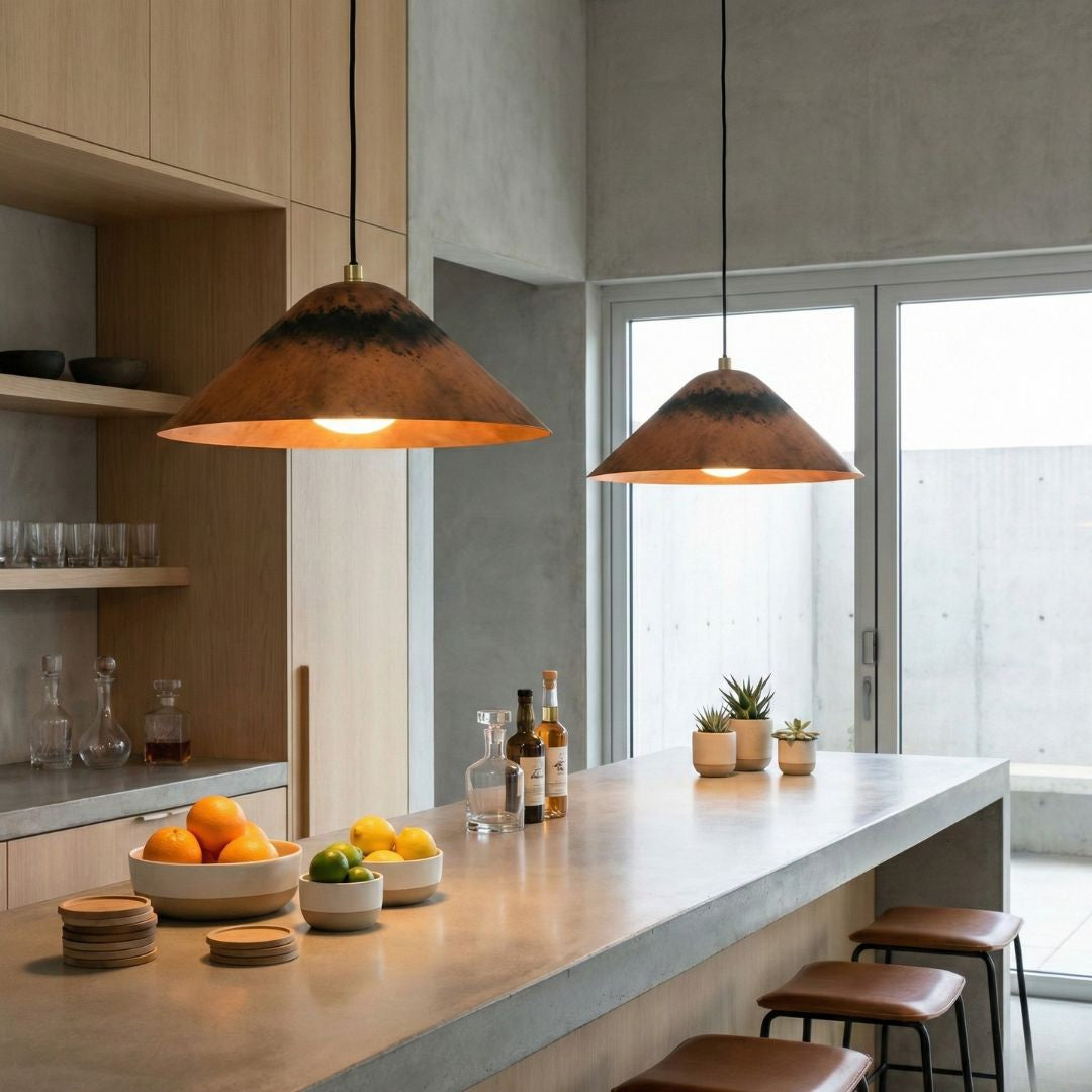 Tayri : Copper Cone Pendant Light