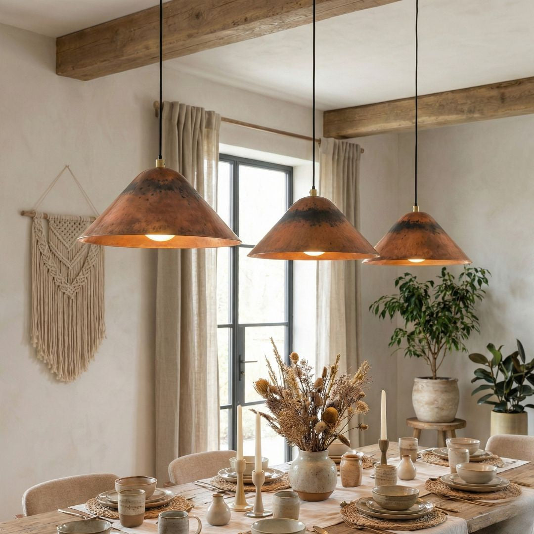 Tayri : Copper Cone Pendant Light