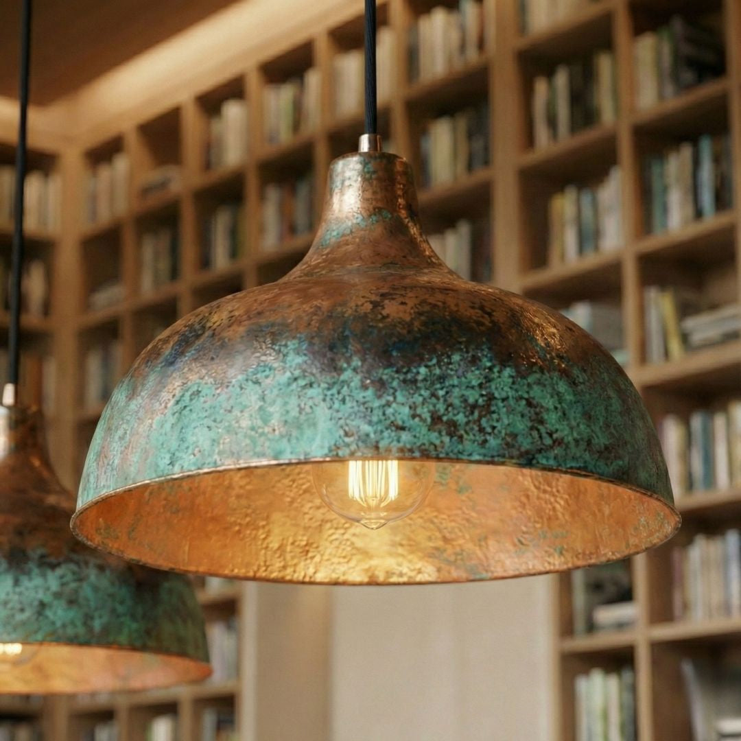 Afra : Patina Copper Pendant Light