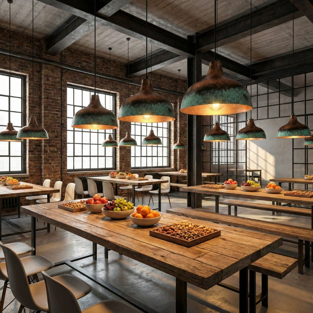 Afra : Patina Copper Pendant Light