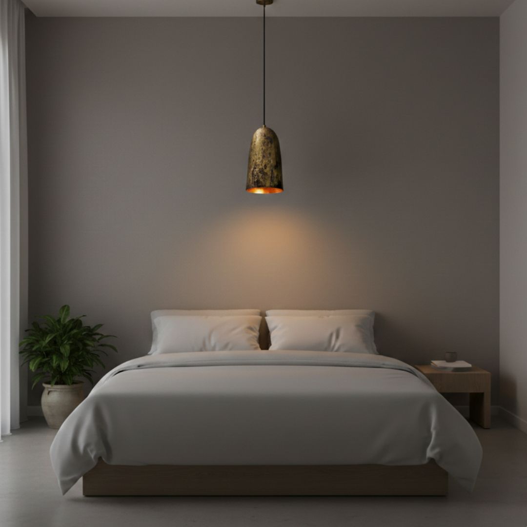 Amessan : Oxidized Copper Pendant Light