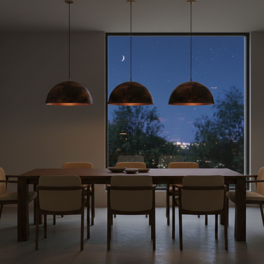 Asidd : Dome Copper Pendant Light