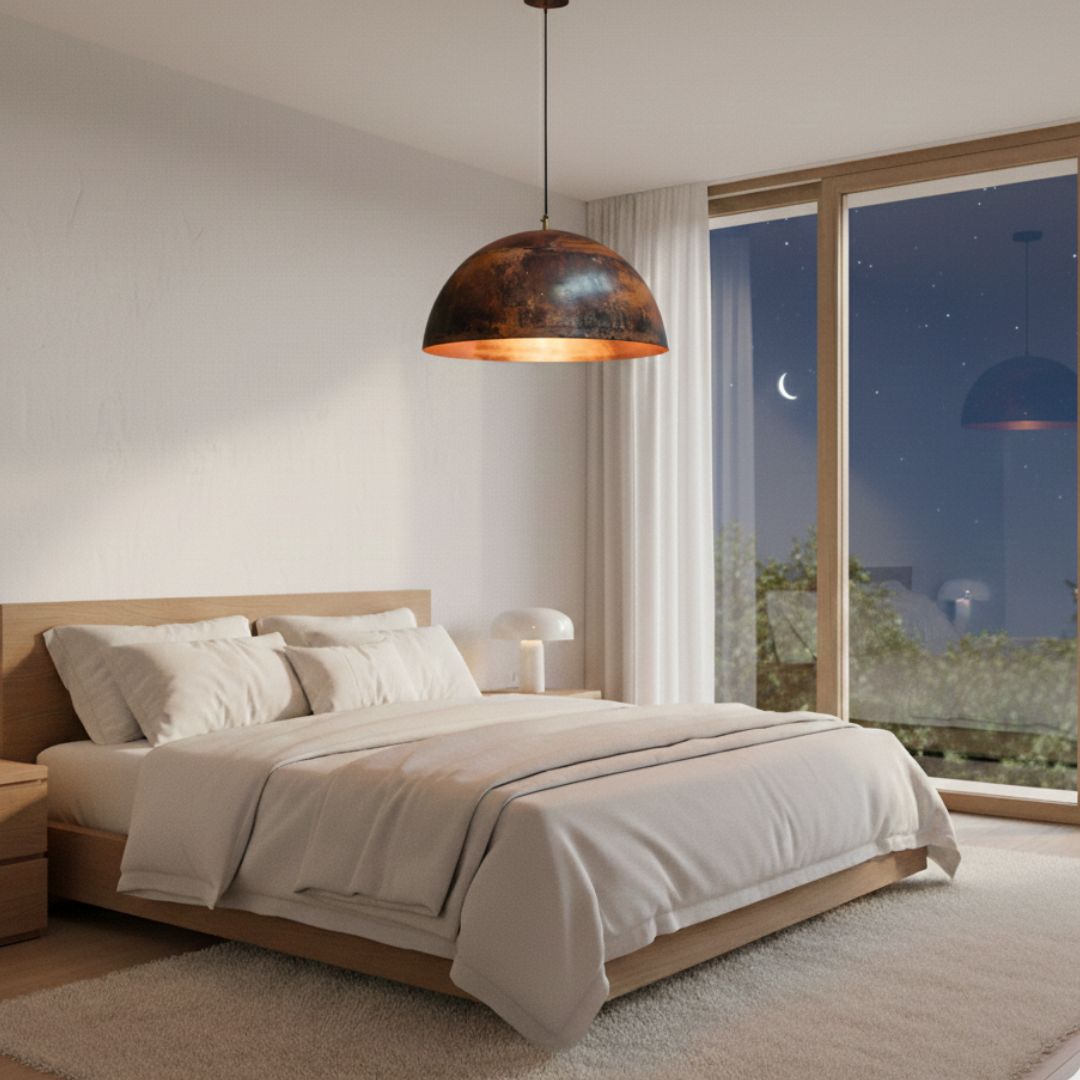 Asidd : Dome Copper Pendant Light