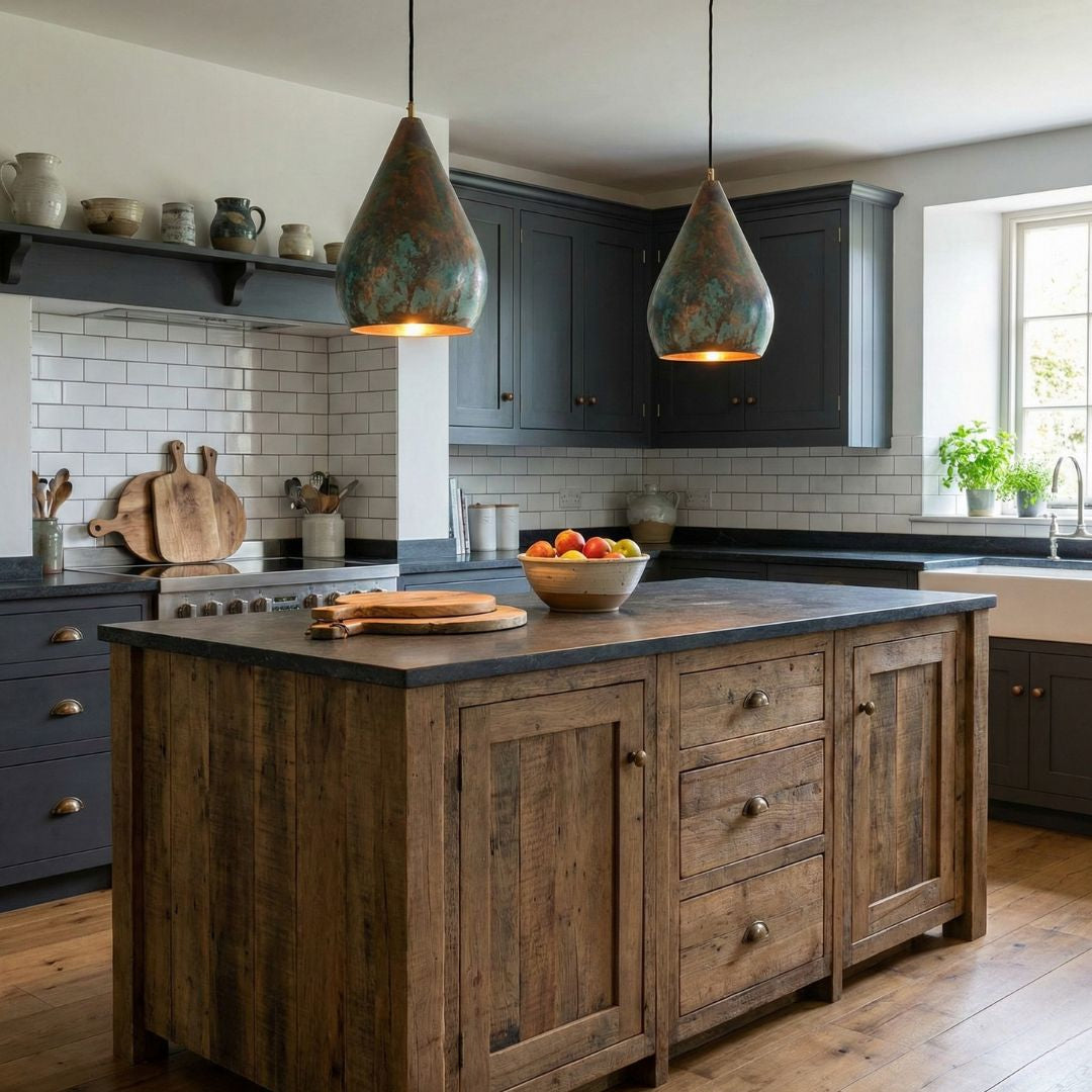 Asif : Patina Copper Pendant Light