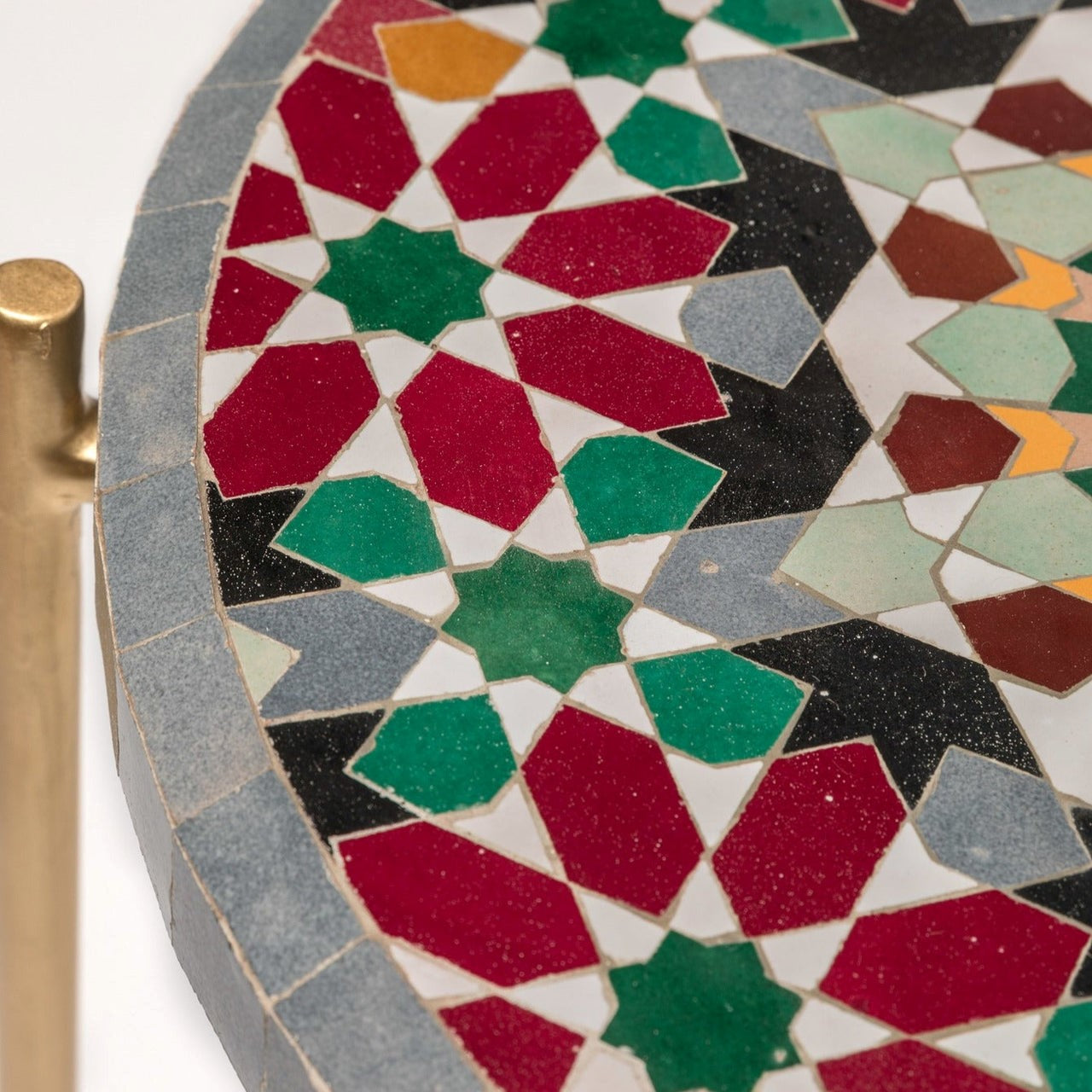 Authentic Moroccan Handmade Zellige Tile Coffee Table : Fès