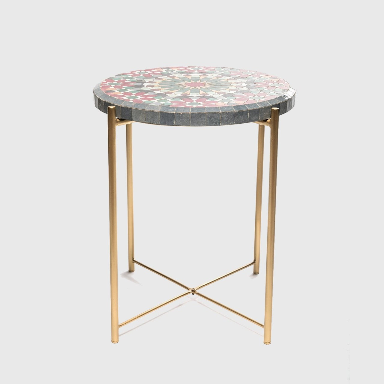 Authentic Moroccan Handmade Zellige Tile Coffee Table : Fès