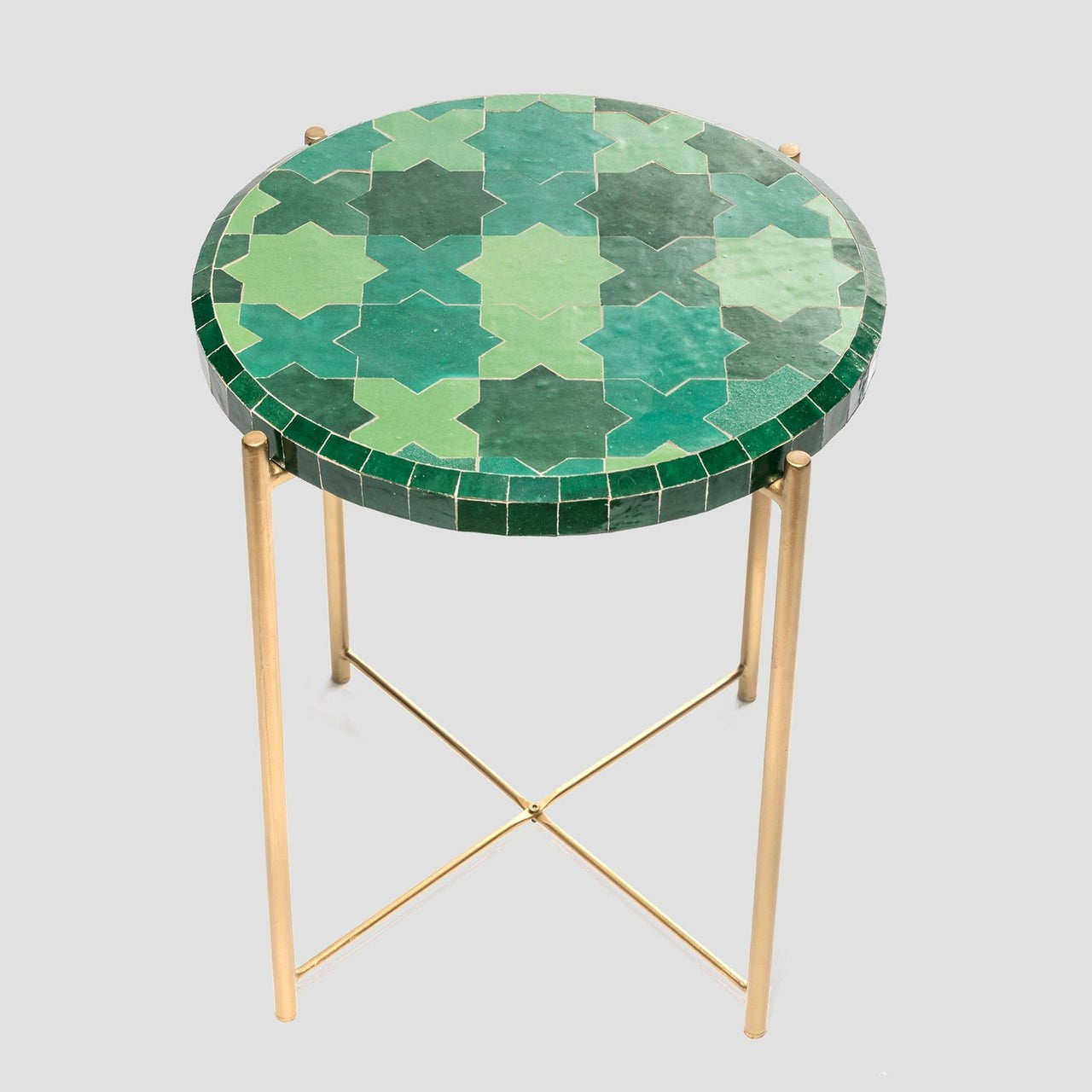 Authentic Moroccan Handmade Zellige Tile Coffee Table : Menara