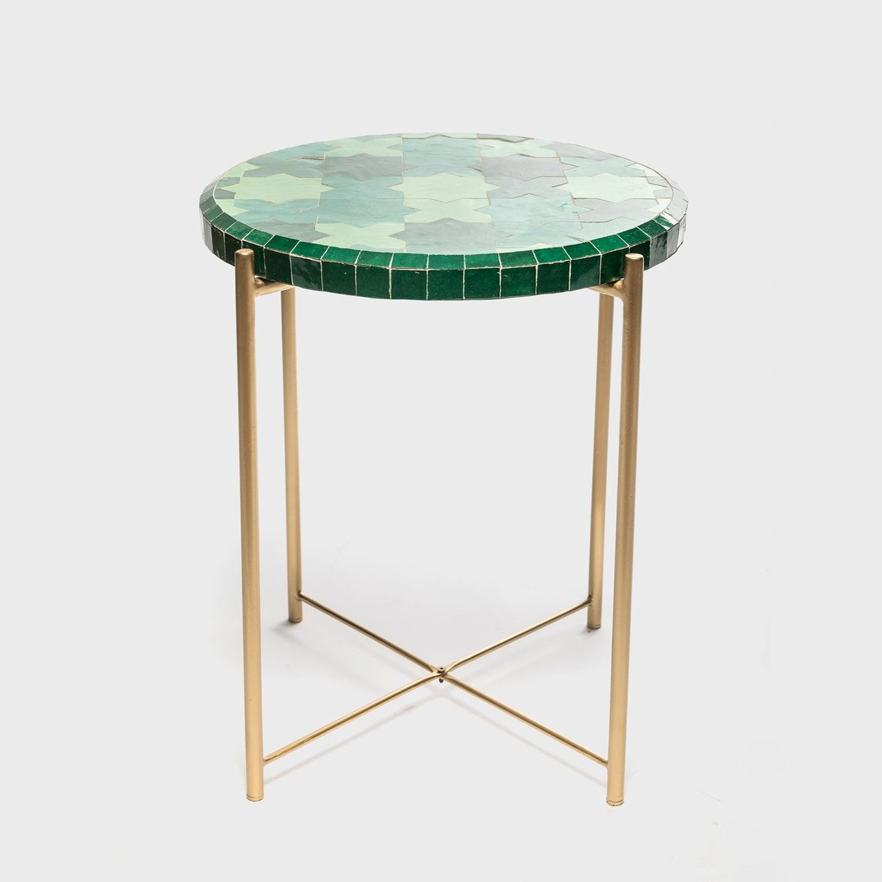 Authentic Moroccan Handmade Zellige Tile Coffee Table : Menara