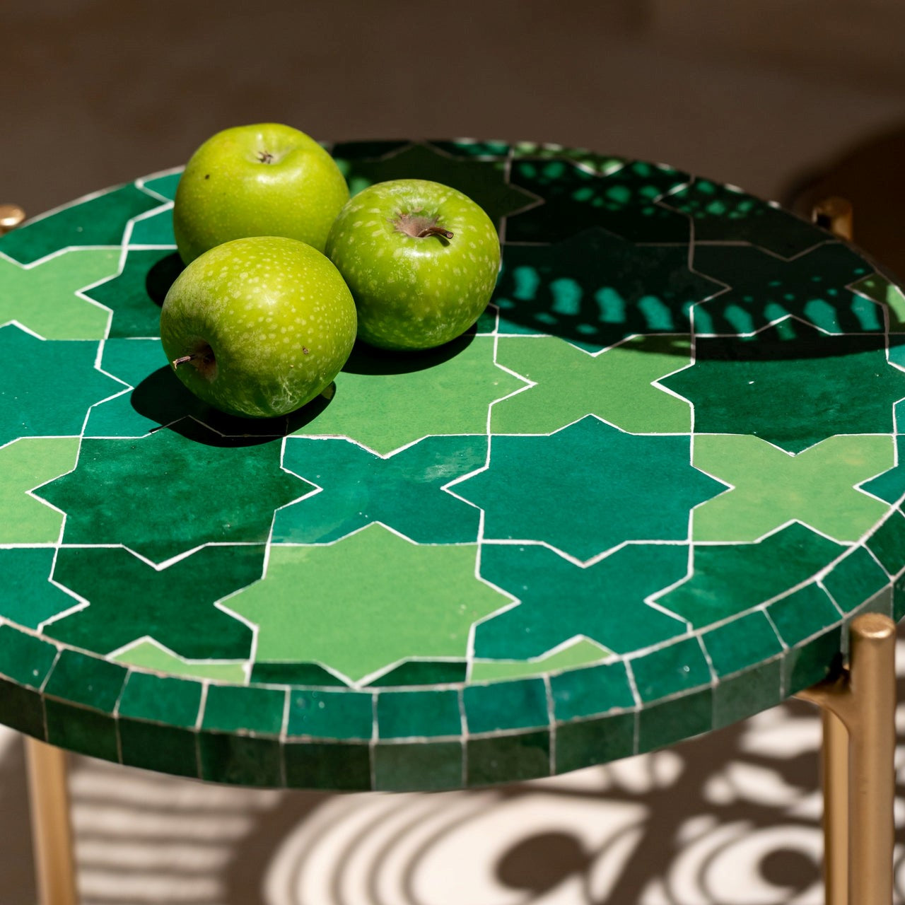 Authentic Moroccan Handmade Zellige Tile Coffee Table : Menara
