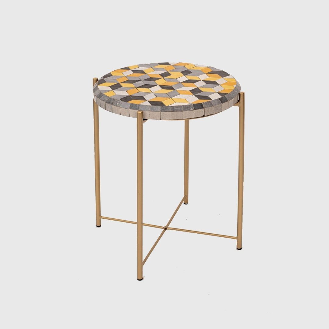 Authentic Moroccan Handmade Zellige Tile Coffee Table : Oasis