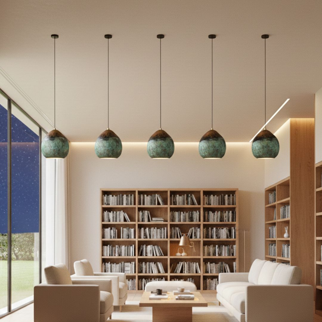 Numidia : Organic Silhouette Copper Pendant Light