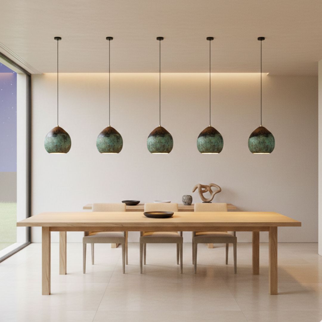 Numidia : Organic Silhouette Copper Pendant Light