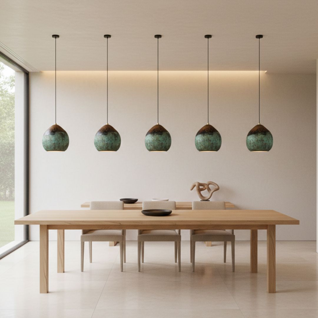 Numidia : Organic Silhouette Copper Pendant Light